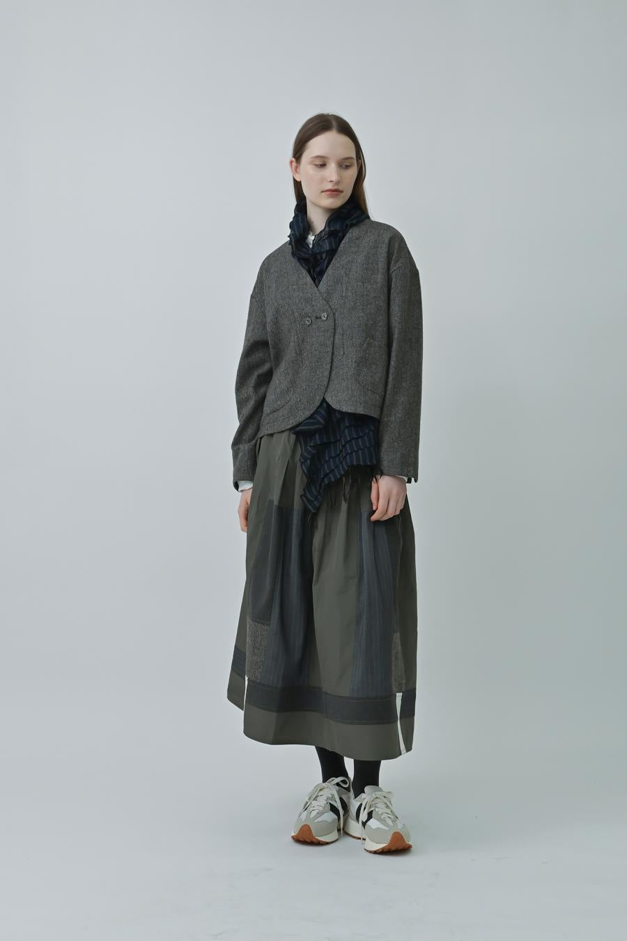 Memory Taffeta Tuck Skirt