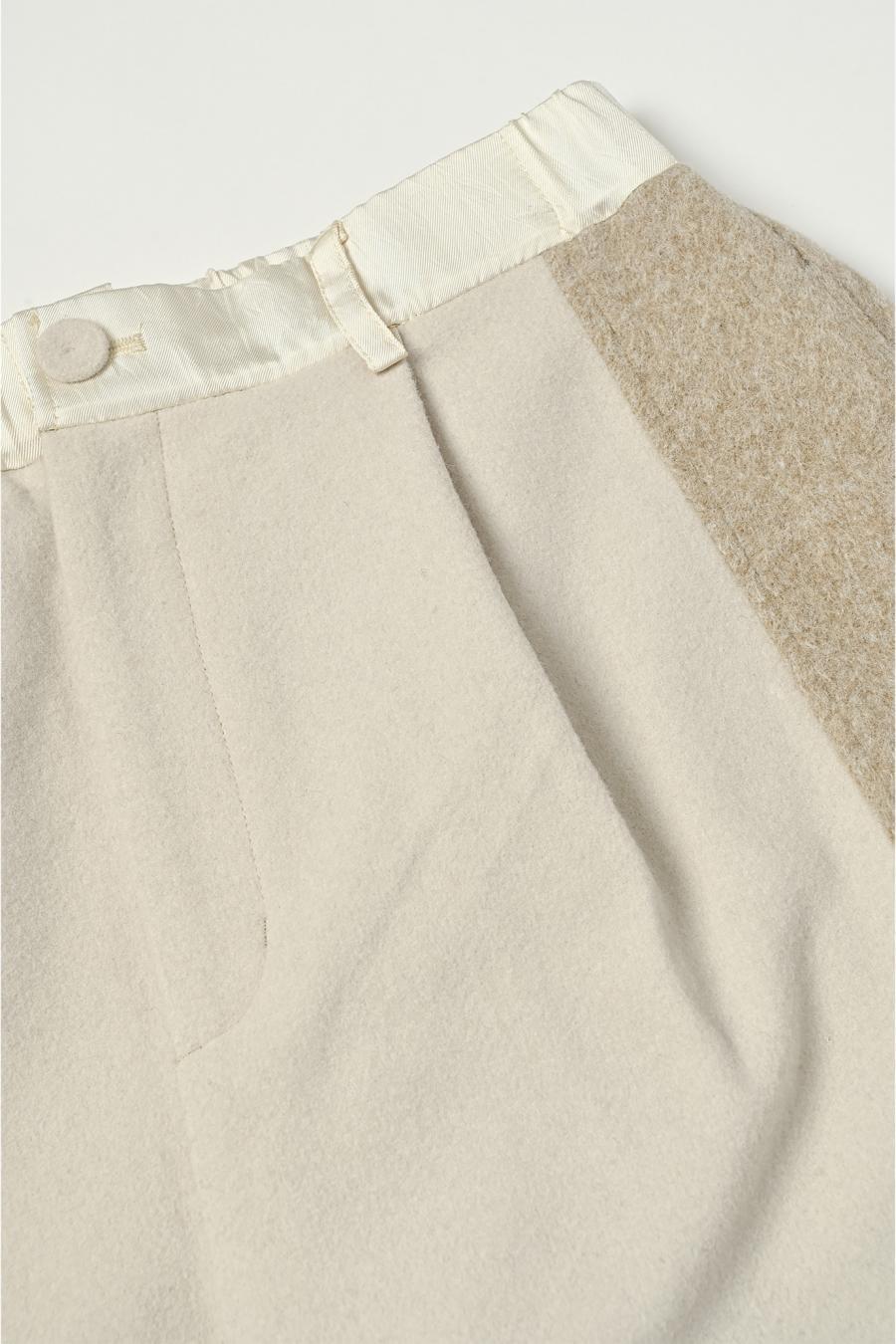 Two-Tone Paneled Pants