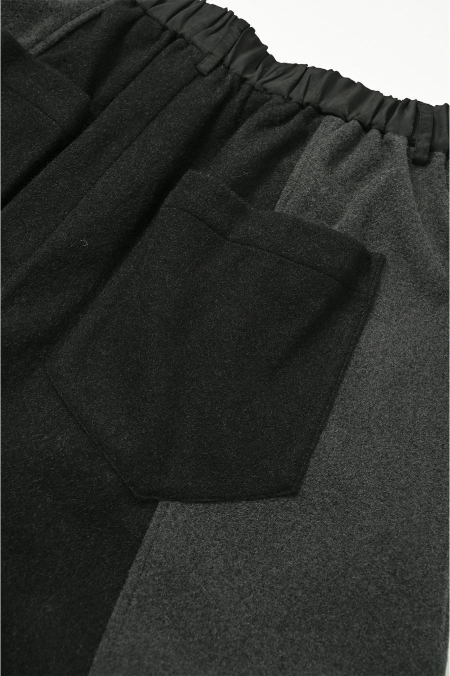 Two-Tone Paneled Pants