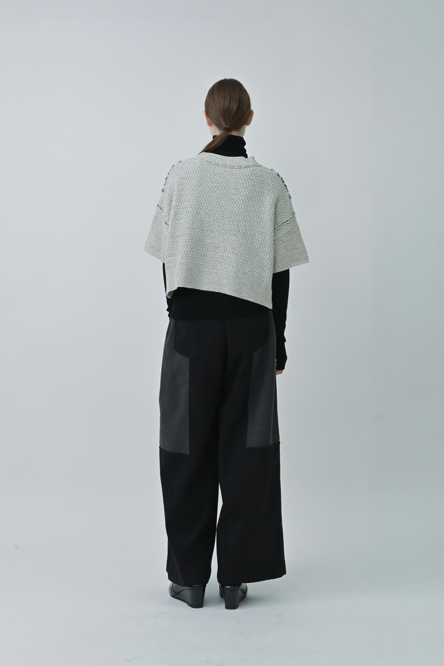 Two-Tone Paneled Pants