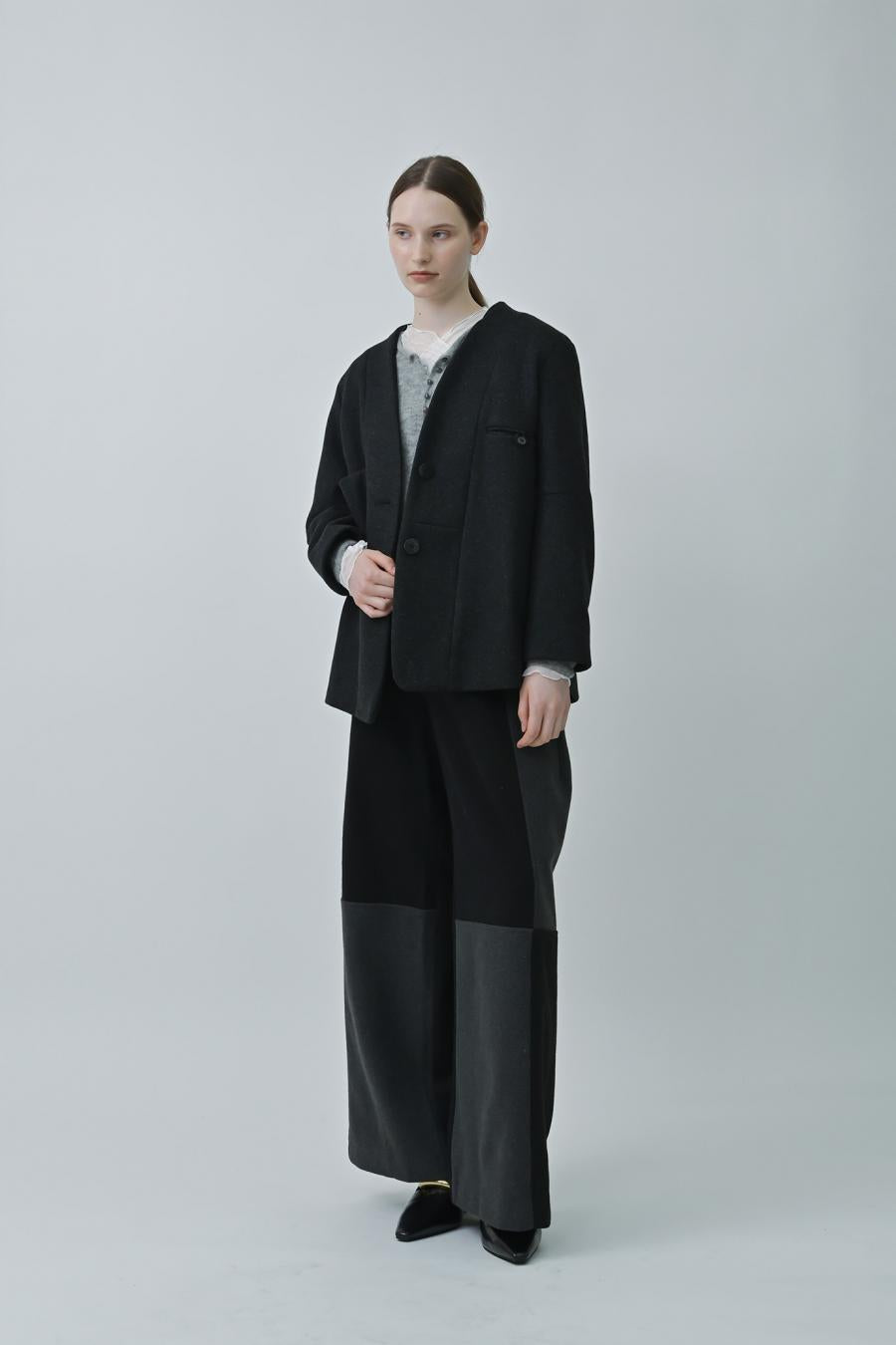 Two-Tone Paneled Pants
