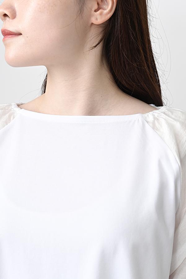 Shirred Sleeve Pullover