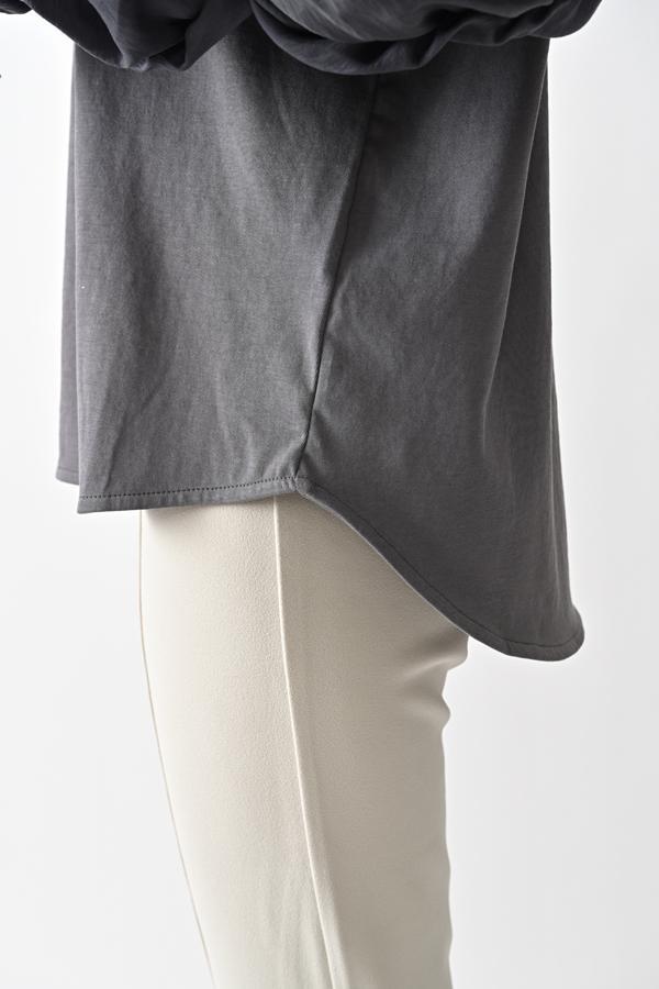 Shirred Sleeve Pullover