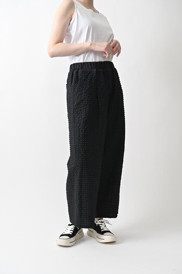 Textured Check Pants
