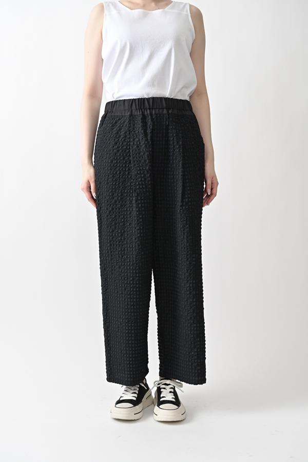 Textured Check Pants