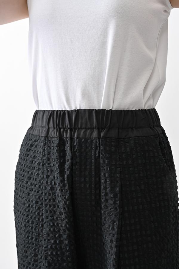 Textured Check Pants
