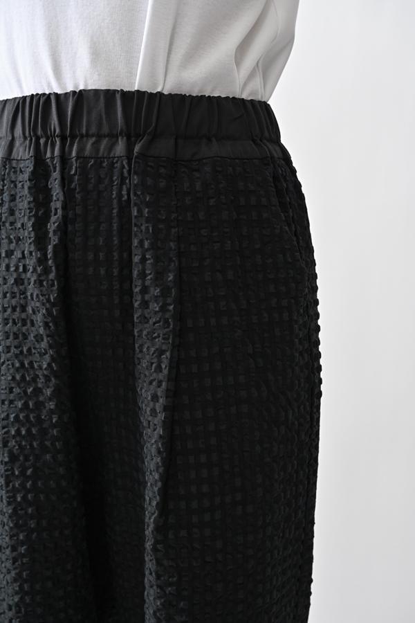 Textured Check Pants