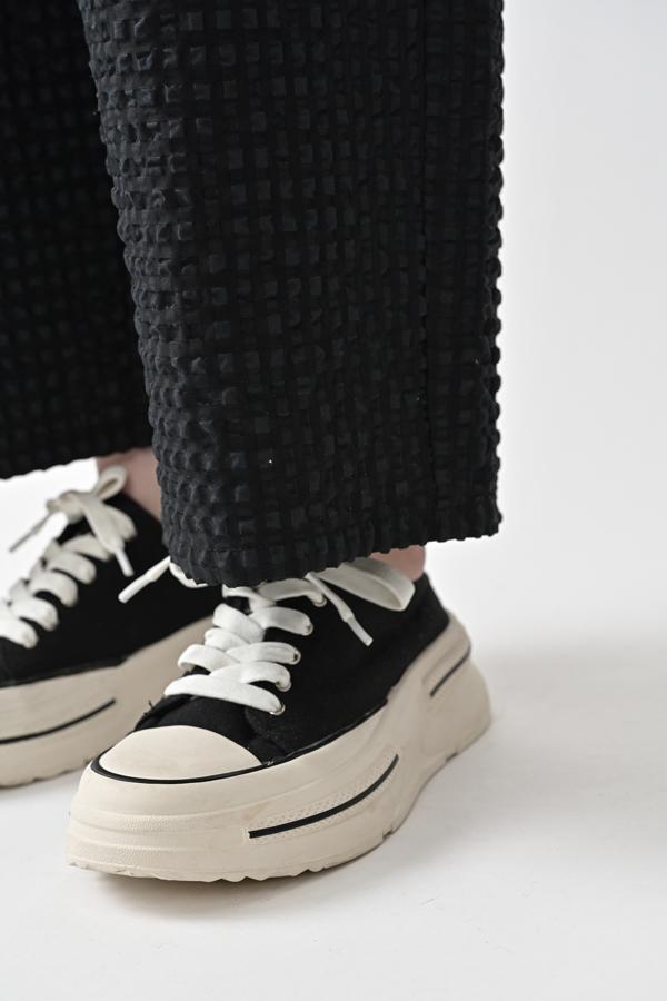Textured Check Pants