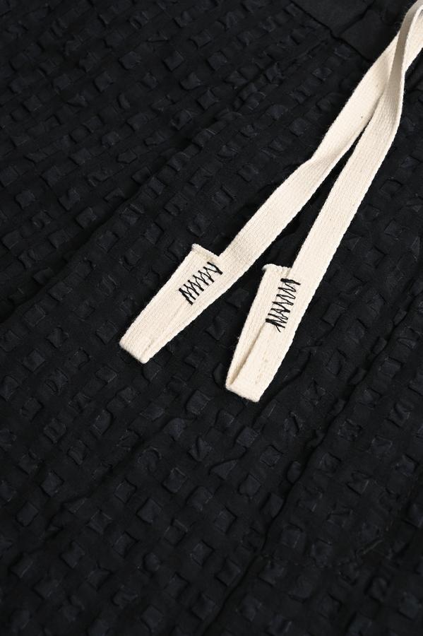 Textured Check Pants