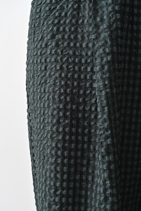 Textured Check Pants