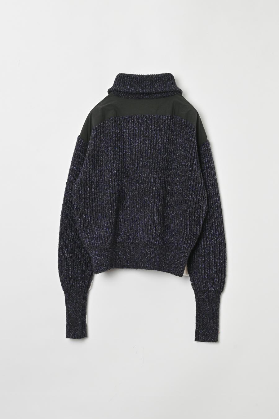 Mixed Yarn Knit Cardigan