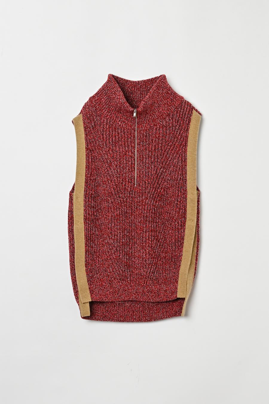 Mixed Yarn Knit Vest