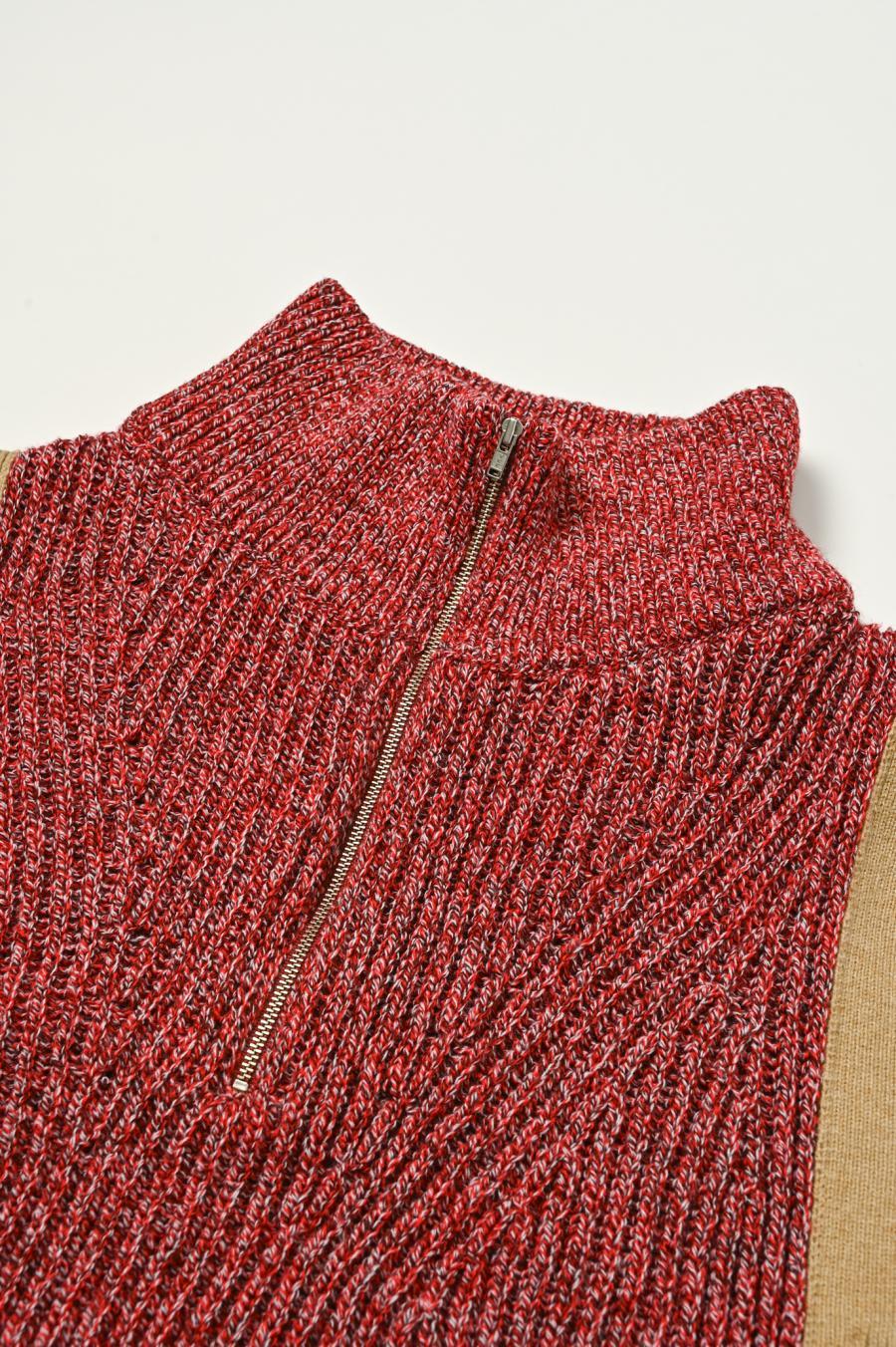 Mixed Yarn Knit Vest