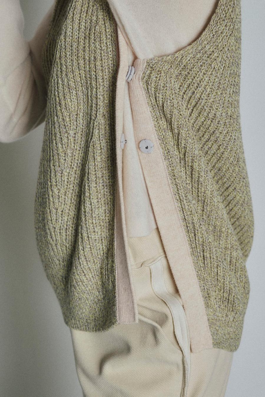 Mixed Yarn Knit Vest