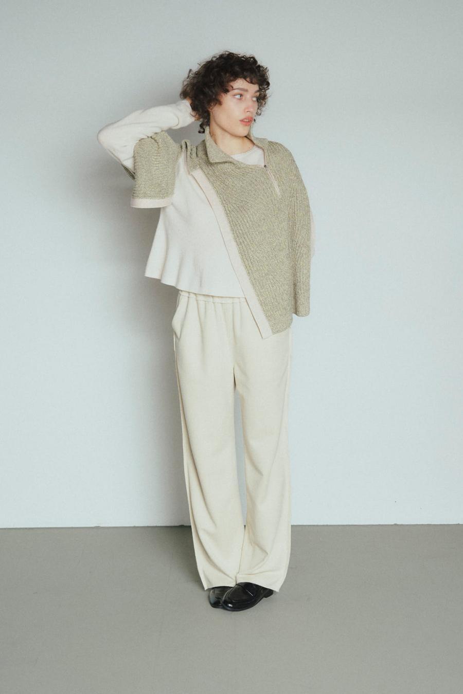 Mixed Yarn Knit Vest