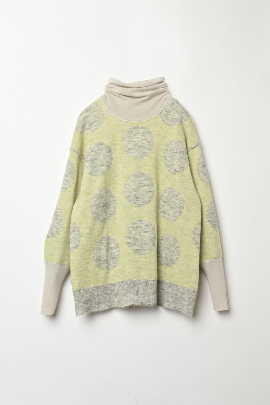 Reversible Mohair Dot Pullover