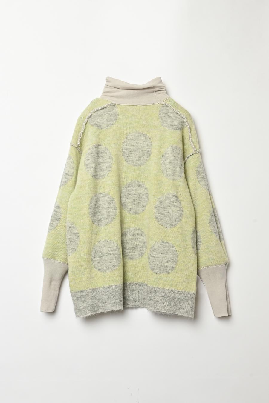Reversible Mohair Dot Pullover