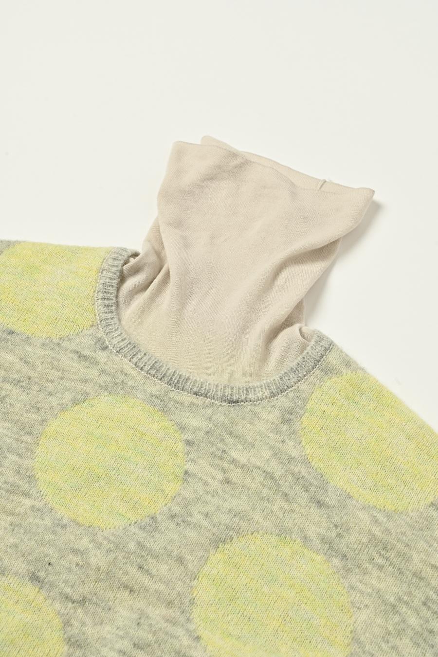 Reversible Mohair Dot Pullover