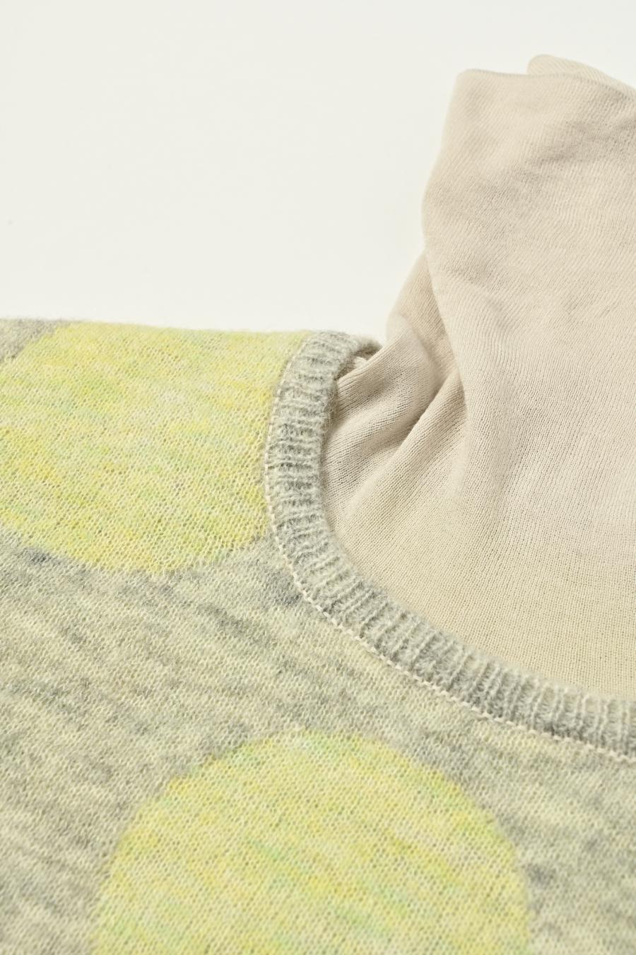 Reversible Mohair Dot Pullover