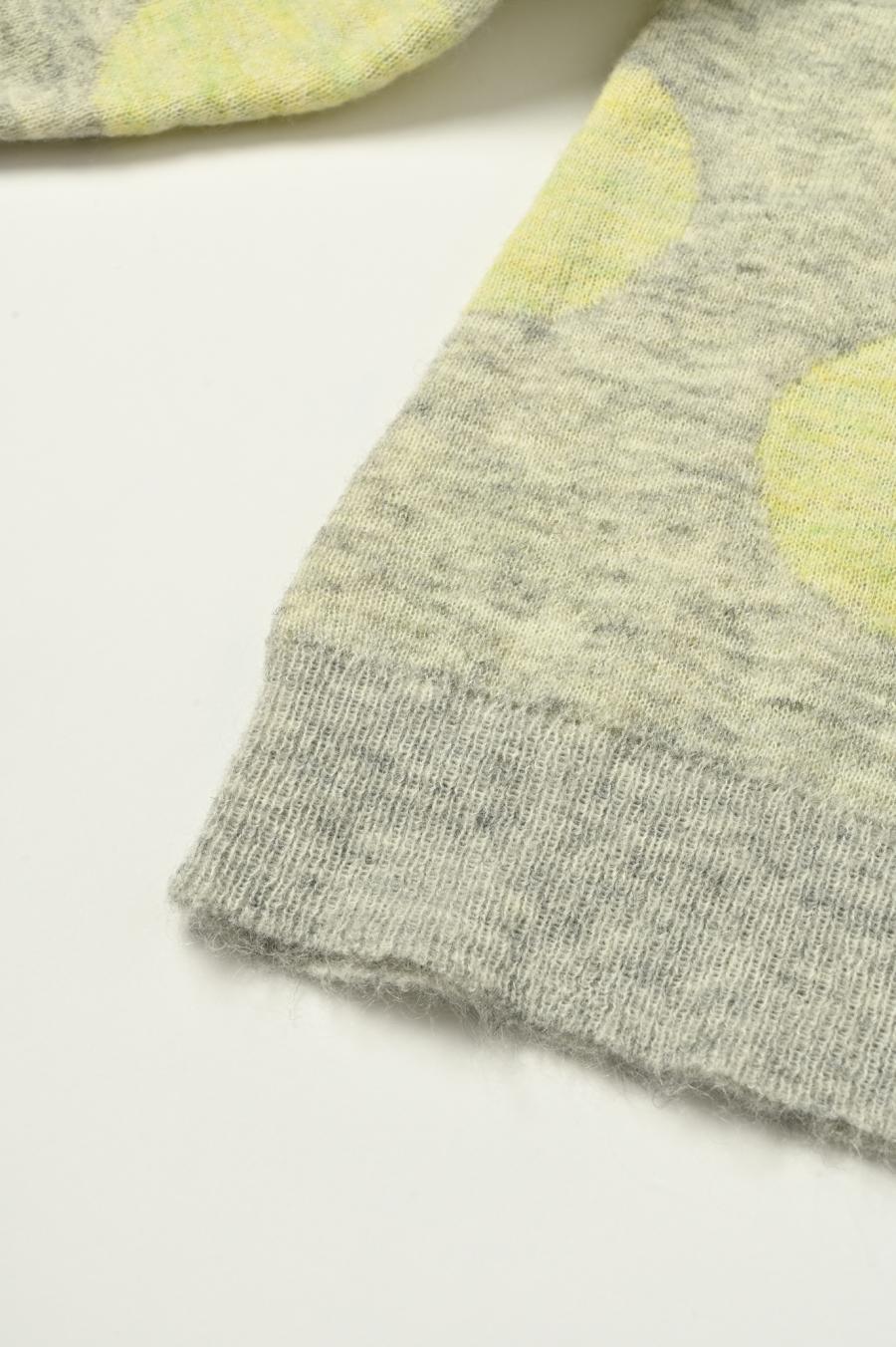 Reversible Mohair Dot Pullover