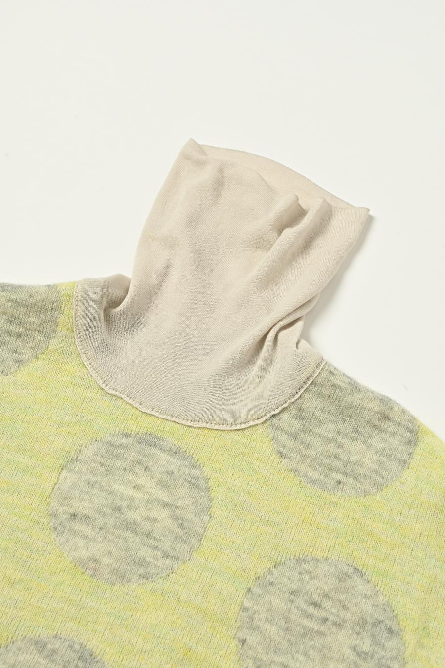 Reversible Mohair Dot Pullover