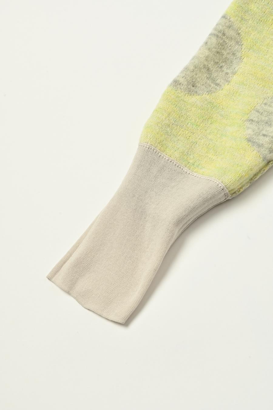 Reversible Mohair Dot Pullover
