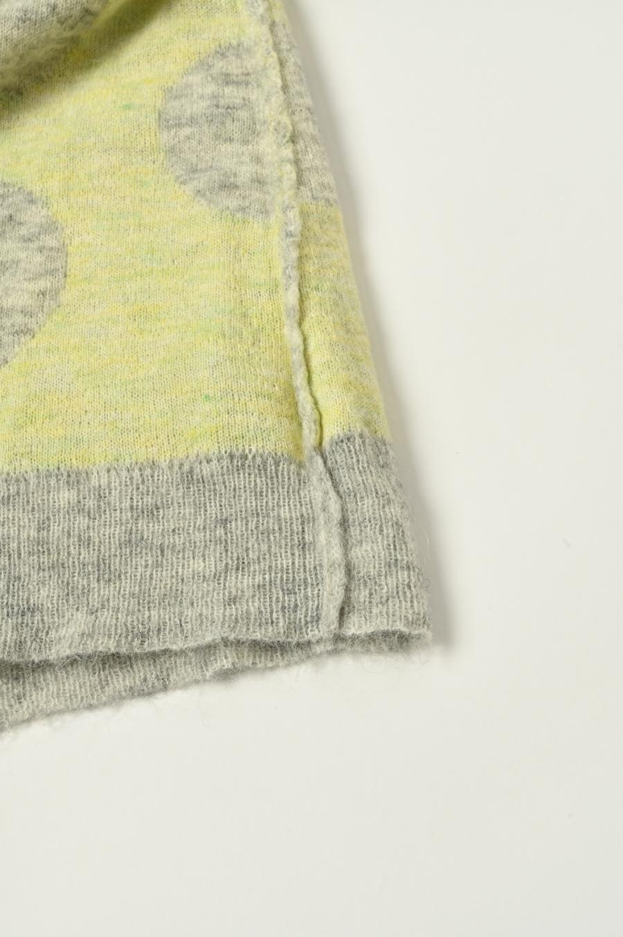 Reversible Mohair Dot Pullover