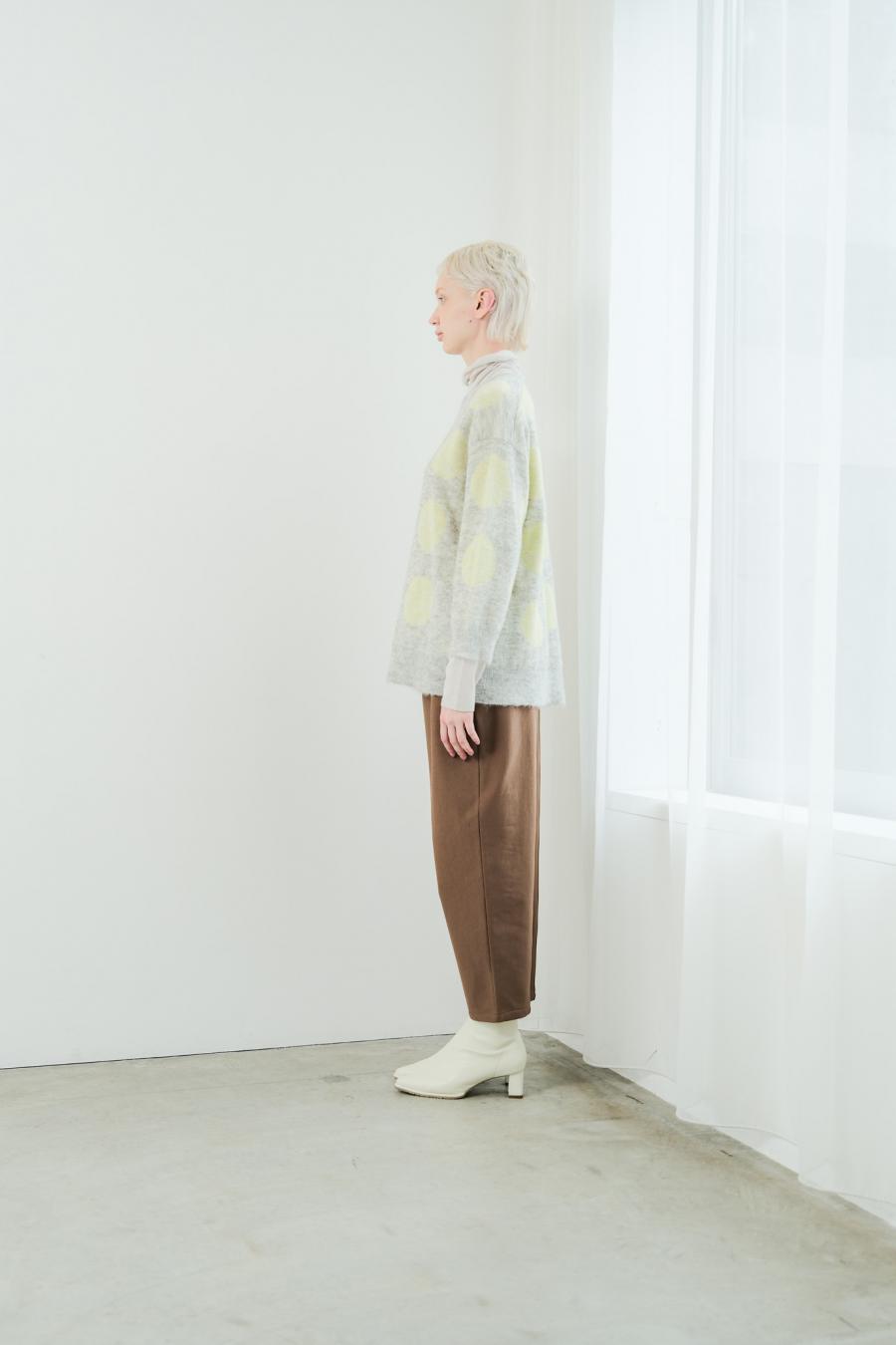 Reversible Mohair Dot Pullover