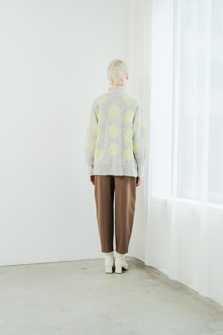 Reversible Mohair Dot Pullover
