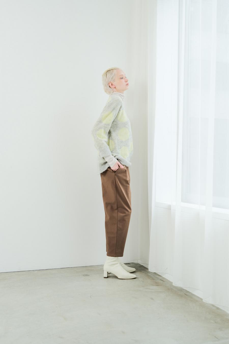 Reversible Mohair Dot Pullover