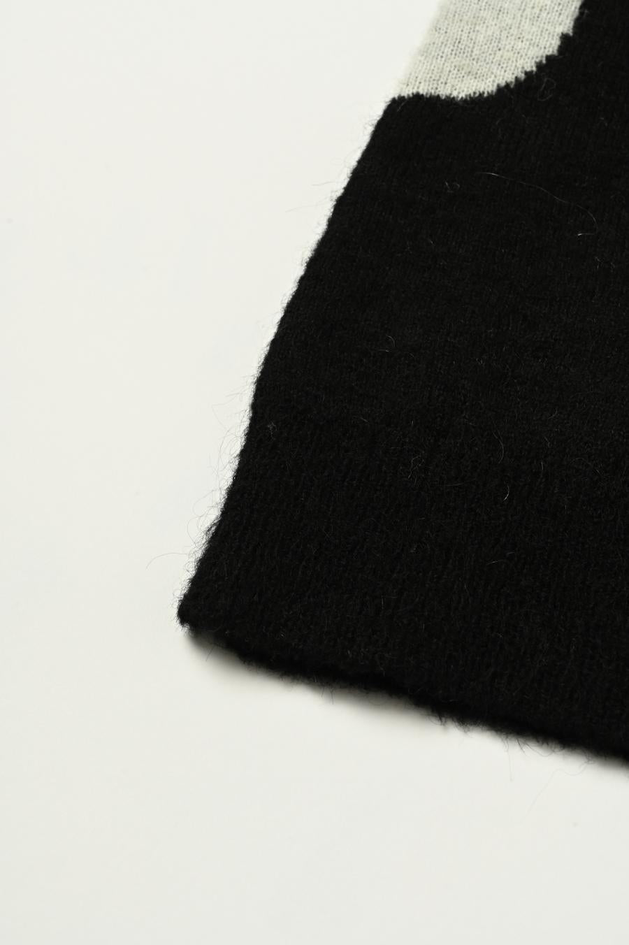Reversible Mohair Dot Pullover
