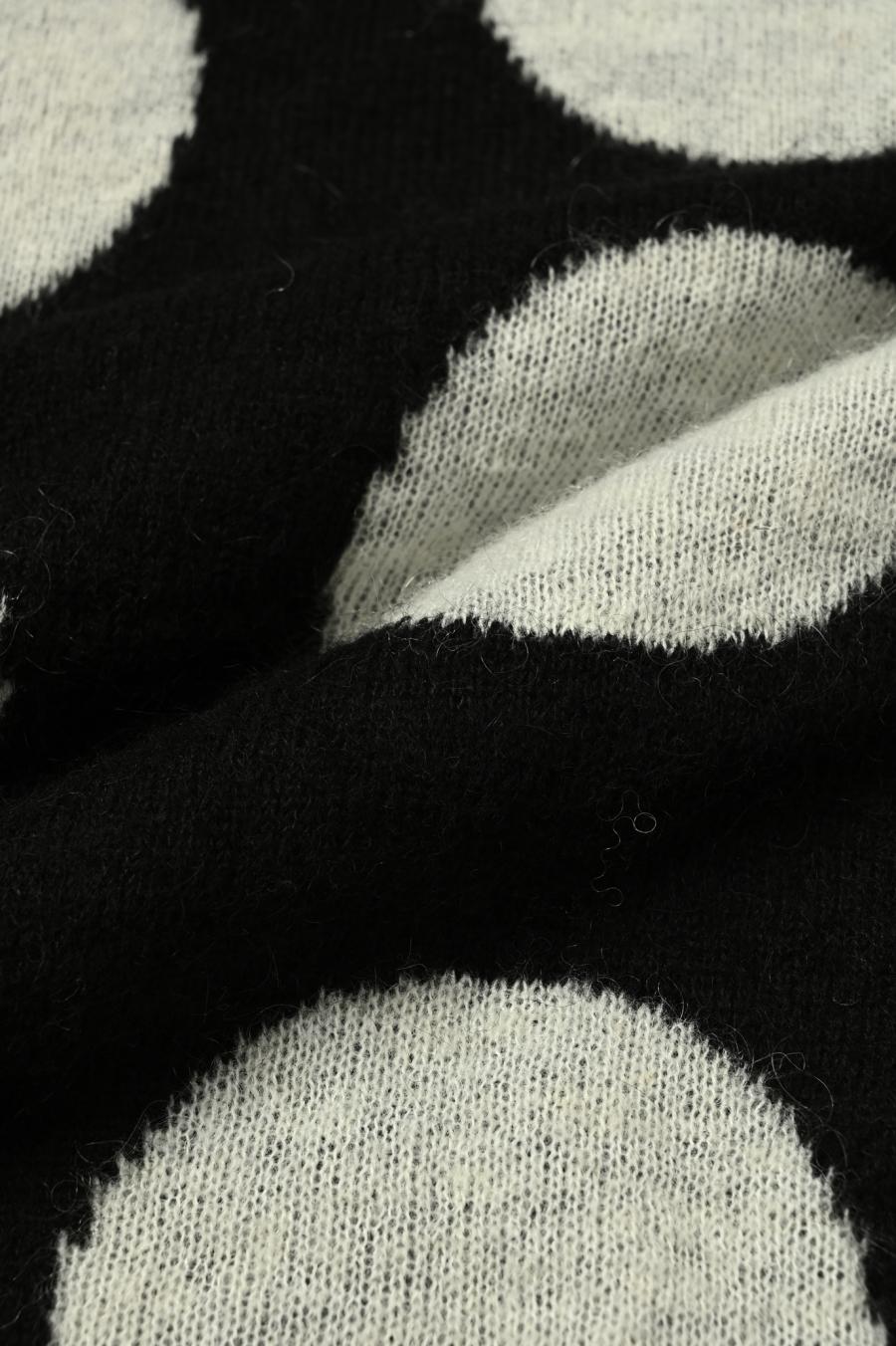Reversible Mohair Dot Pullover