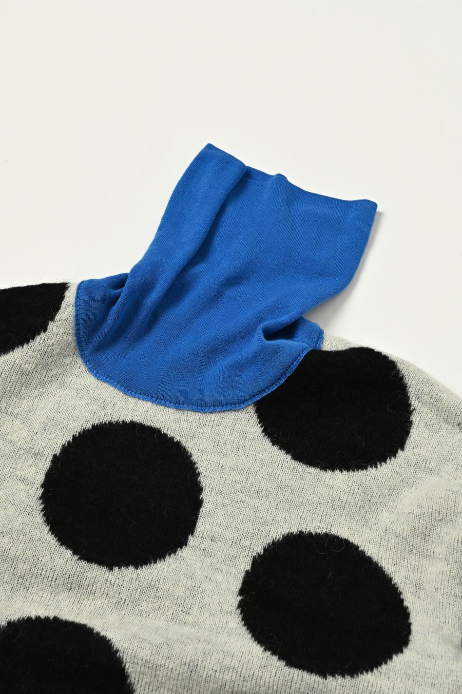 Reversible Mohair Dot Pullover