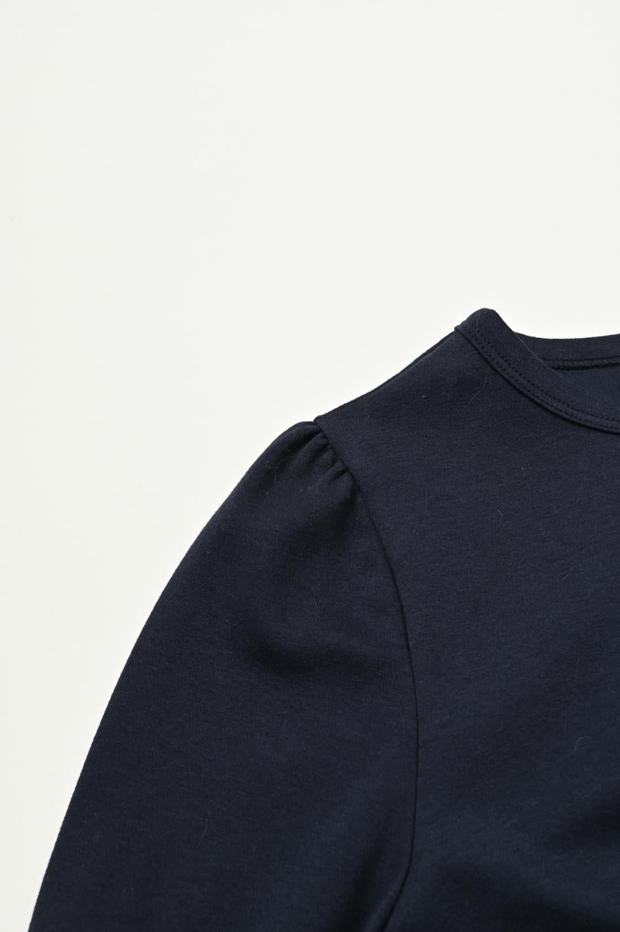 Pleated Mixed-Media Pullover