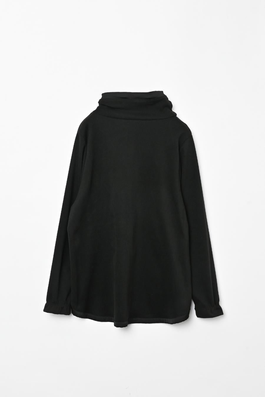 Drawstring Neck Round Hem Pullover