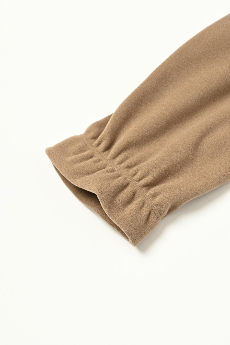 Drawstring Neck Round Hem Pullover