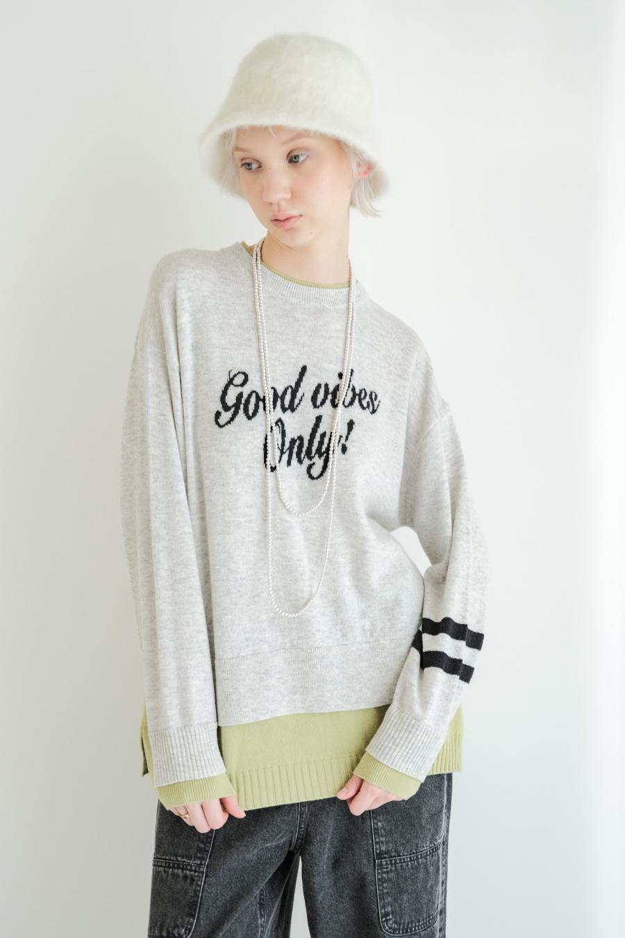 “good” Logo Layered Pullover