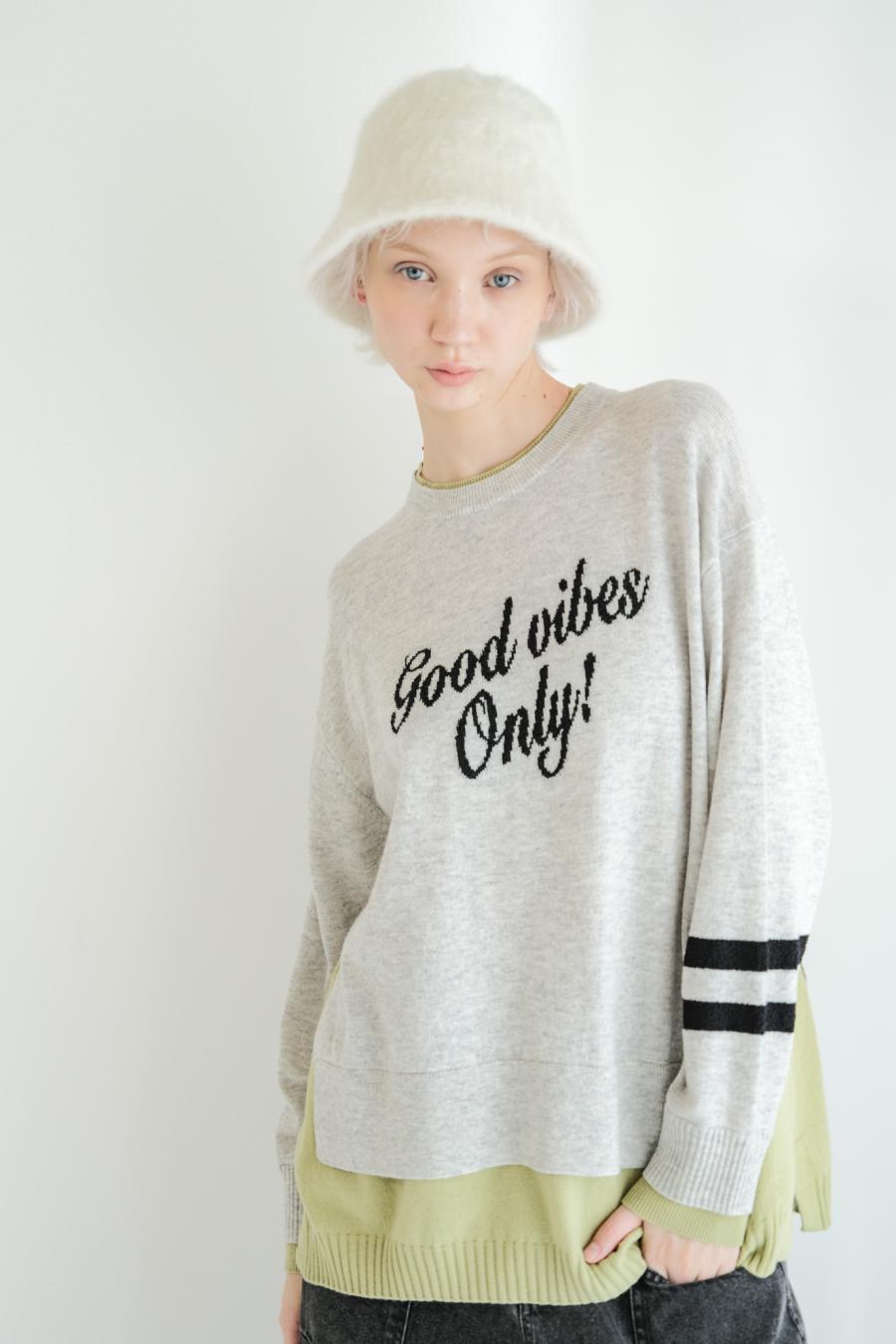 “good” Logo Layered Pullover