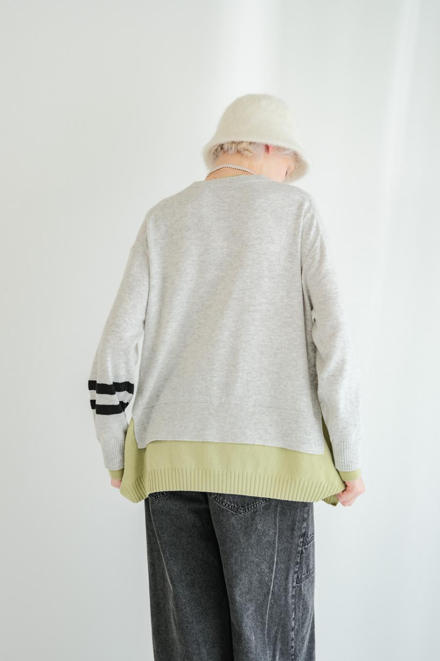 “good” Logo Layered Pullover