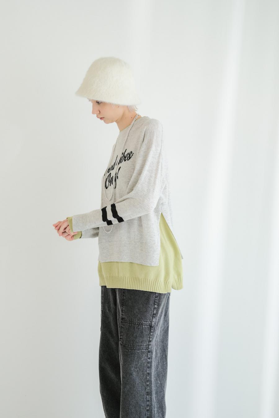 “good” Logo Layered Pullover