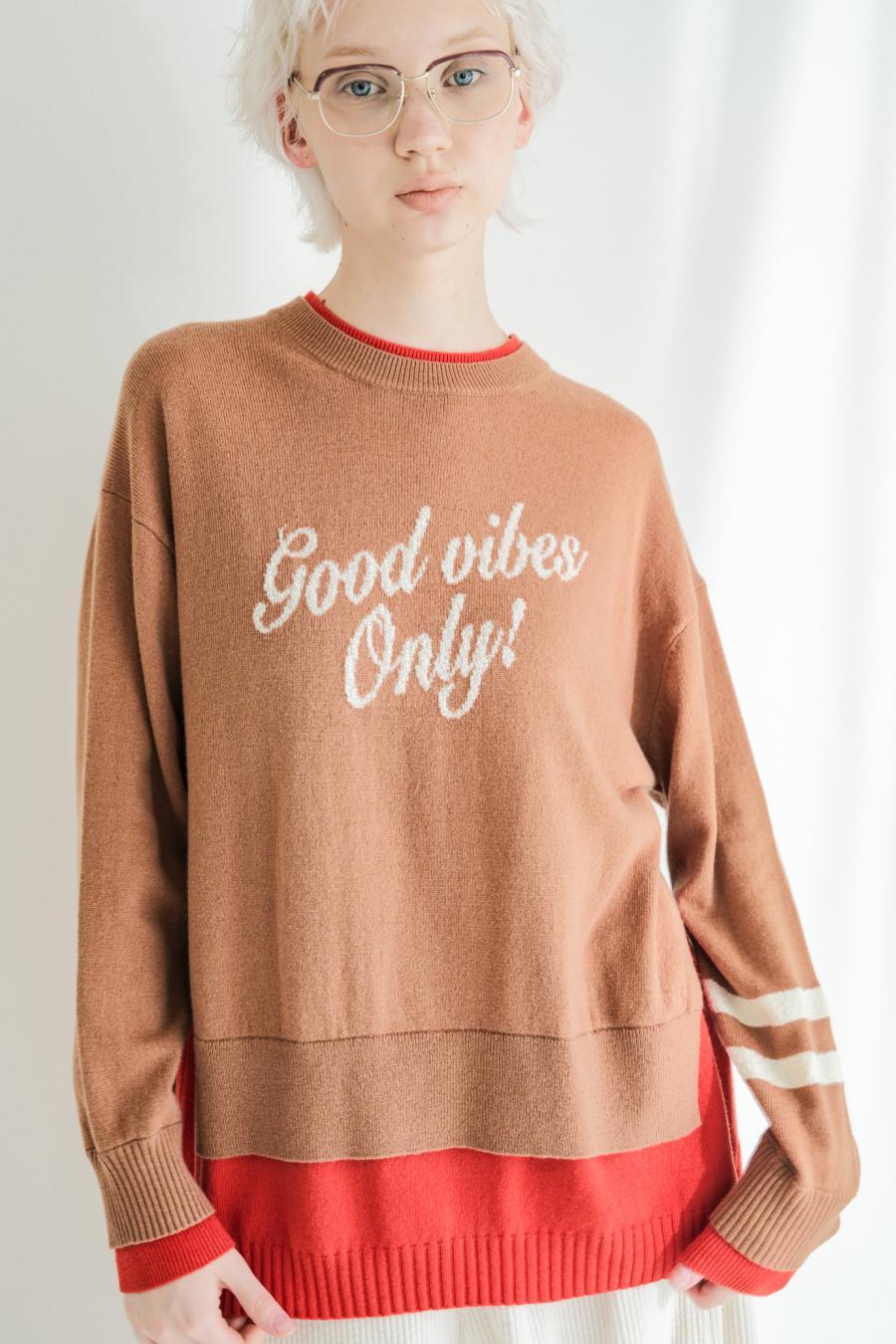 “good” Logo Layered Pullover