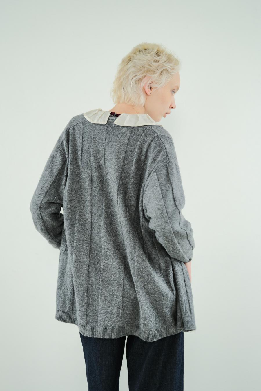 Jersey Reversible Block Cardigan