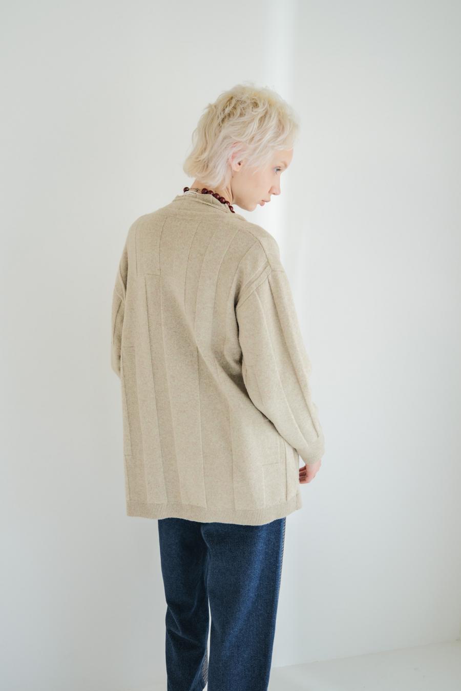 Jersey Reversible Block Cardigan