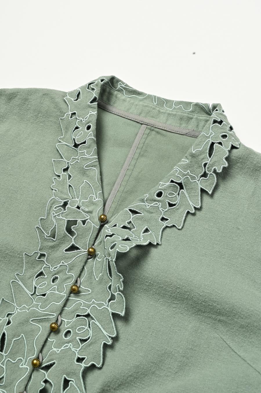 Punched Lace Blouse