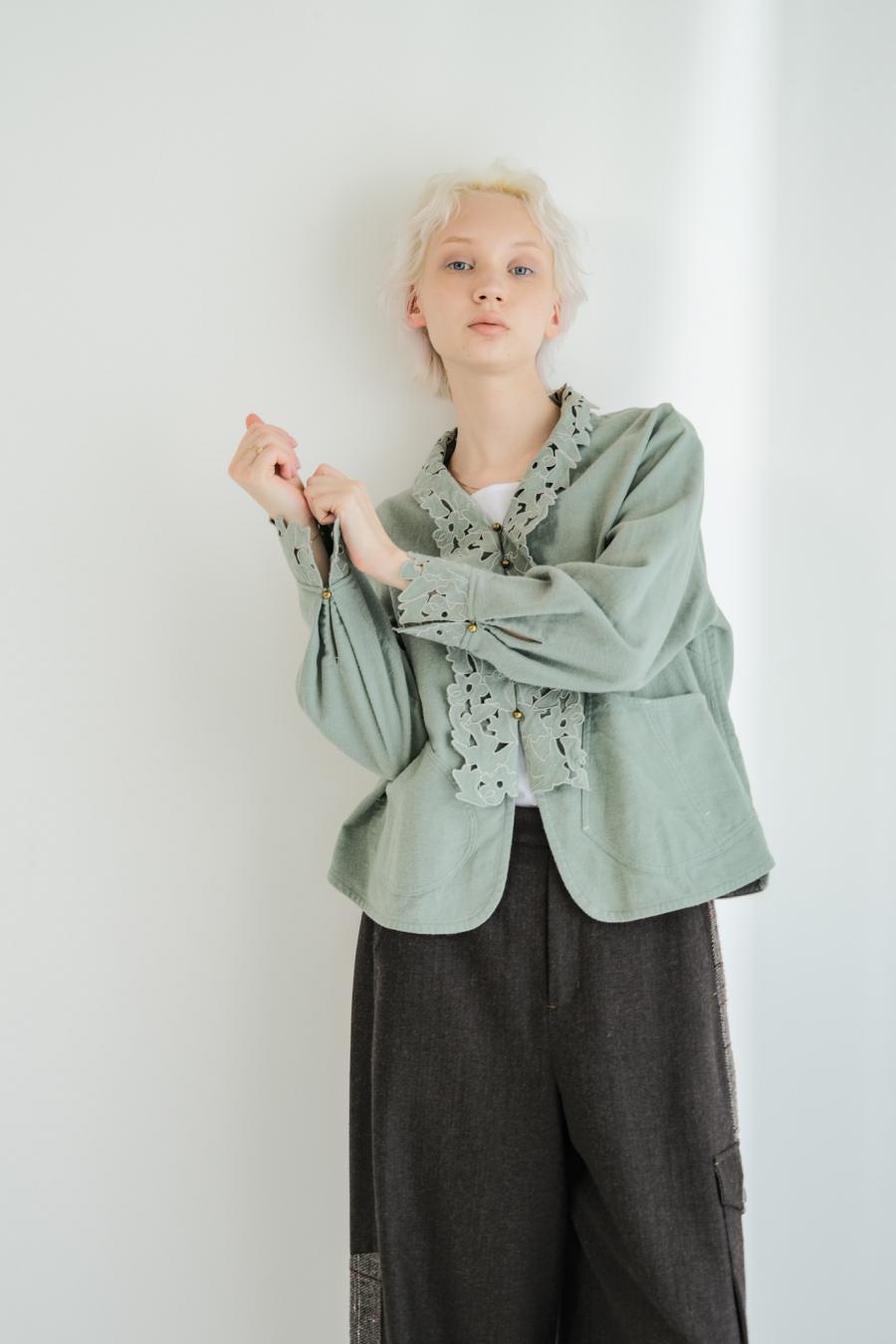 Punched Lace Blouse