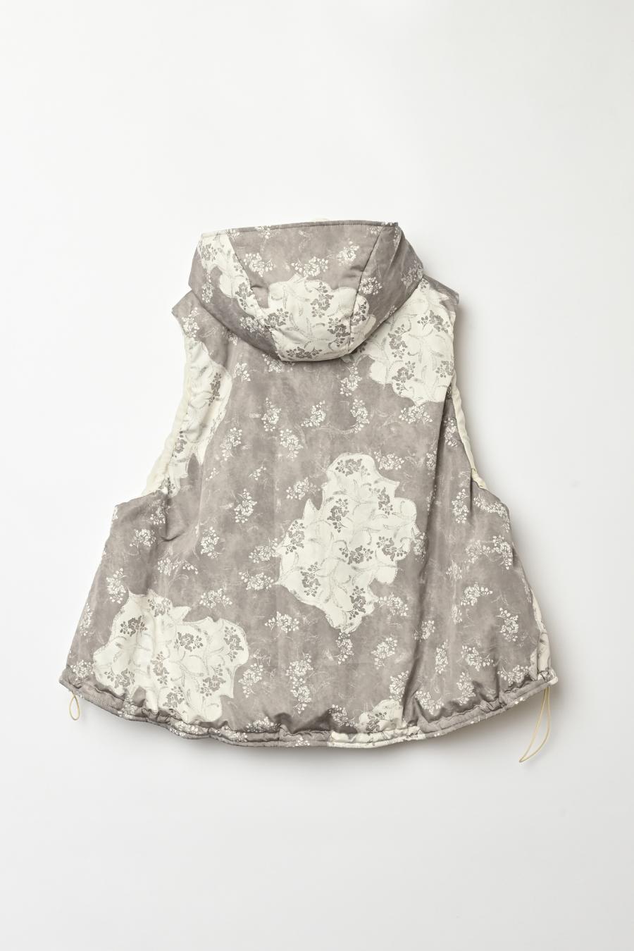 Blur Flower Hooded Vest