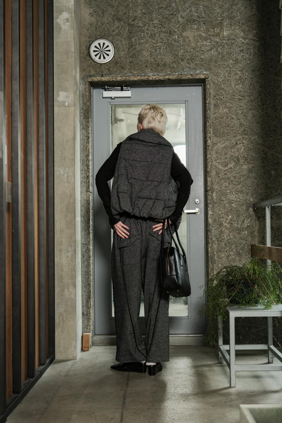 Padded Mini-Nepped Tweed Vest