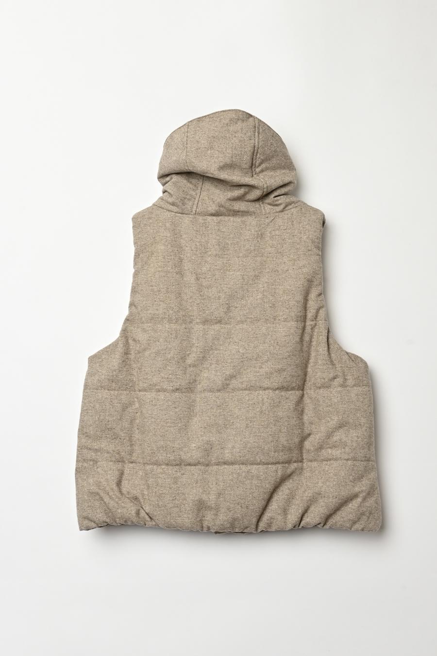 Padded Mini-Nepped Tweed Vest