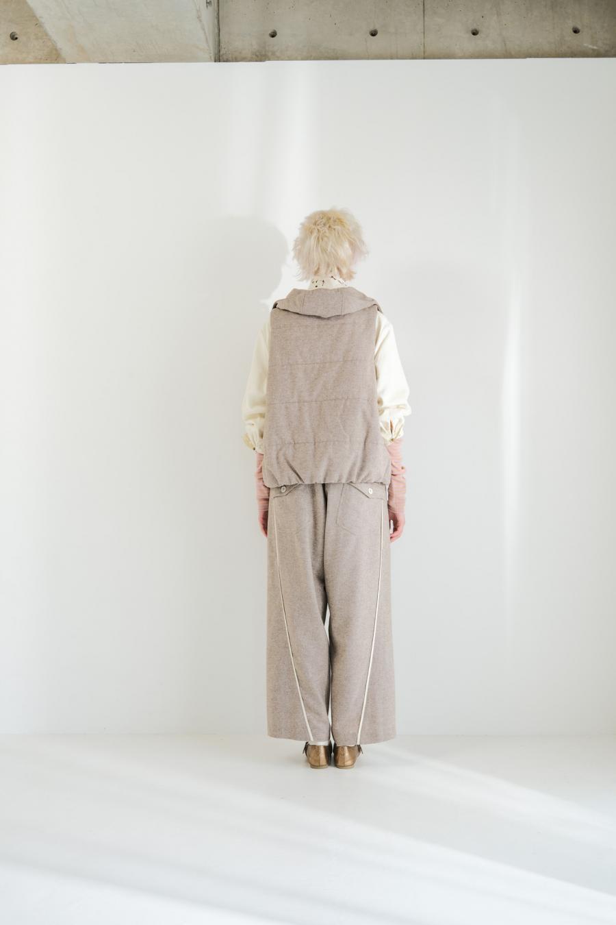 Padded Mini-Nepped Tweed Vest