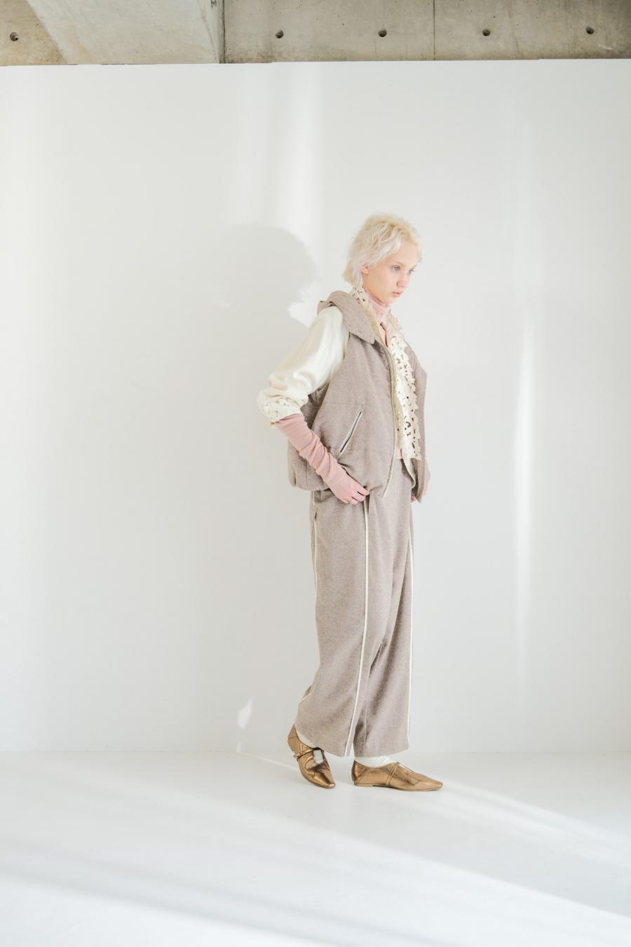 Padded Mini-Nepped Tweed Vest
